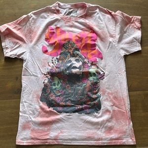 The band Ghost pink tie dye t-shirt
